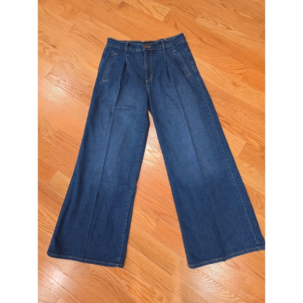 Ann Taylor The Pleated Palazzo Jean women's size 8 new with tags - Picture 3 of 8